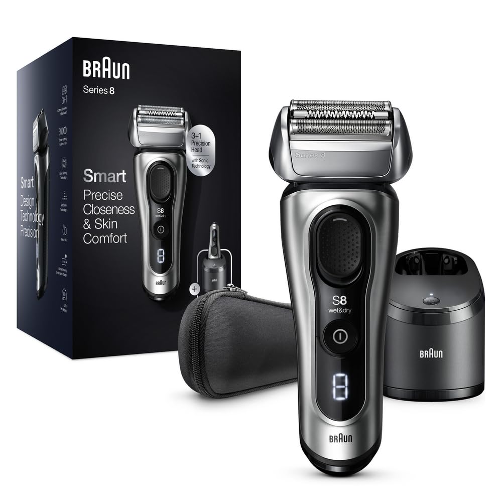 Braun Electric Razor Series 8 8457cc with Precision Trimmer