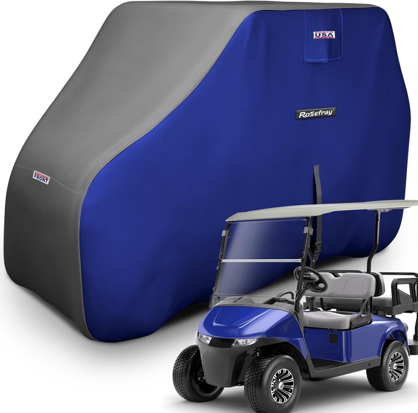Rosefray Waterproof Golf Cart Cover for Club Car, EZgo, Yamaha
