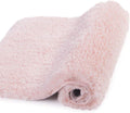 Walensee Large Shaggy Bath Mat 24 x 48 in Blush - Ultra Soft Absorbent