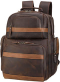 TIDING Men's Vintage Leather Backpack for Business Travel