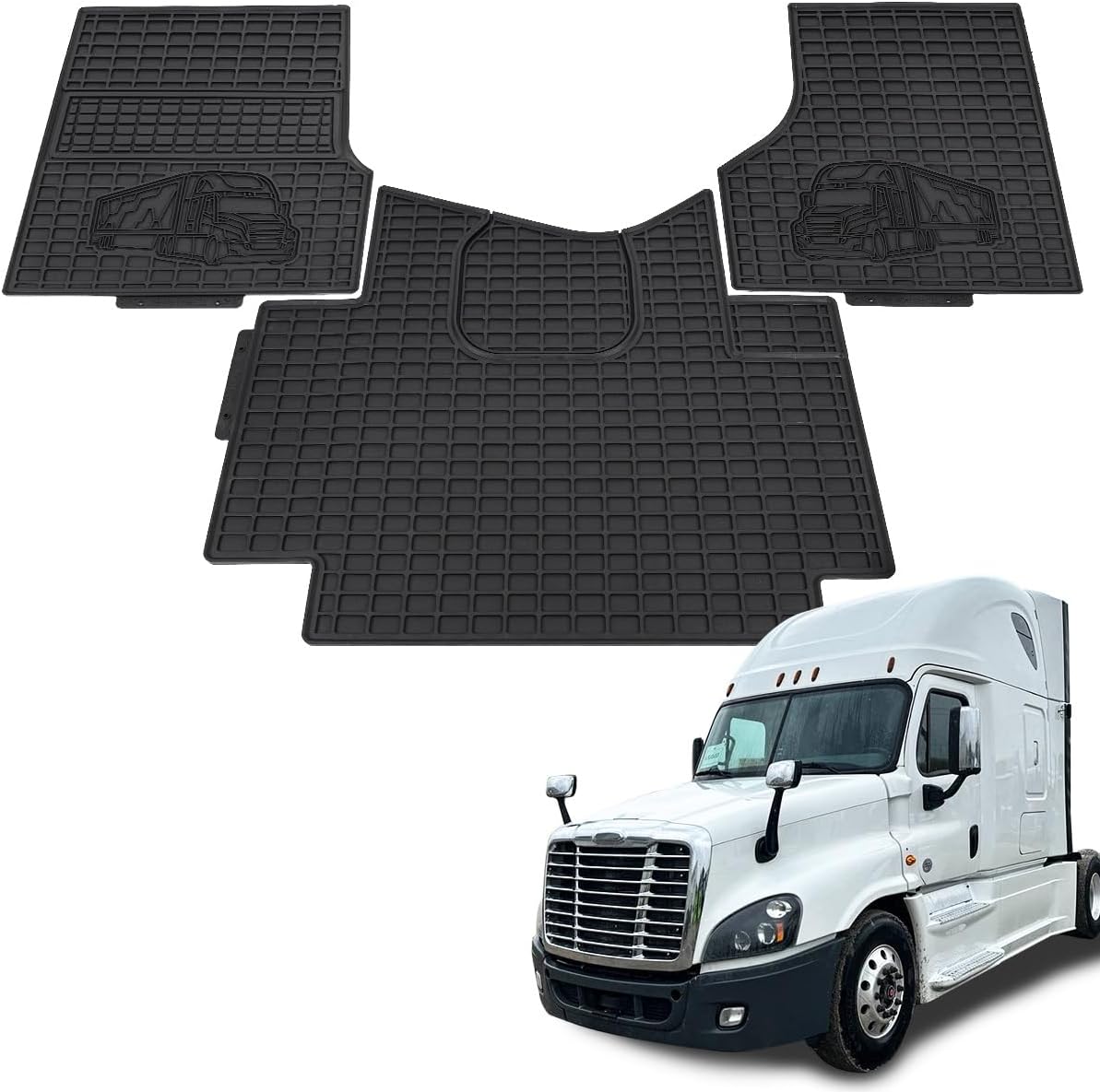 Heavy Duty Truck Floor Mats for Freightliner Cascadia 2008-2017