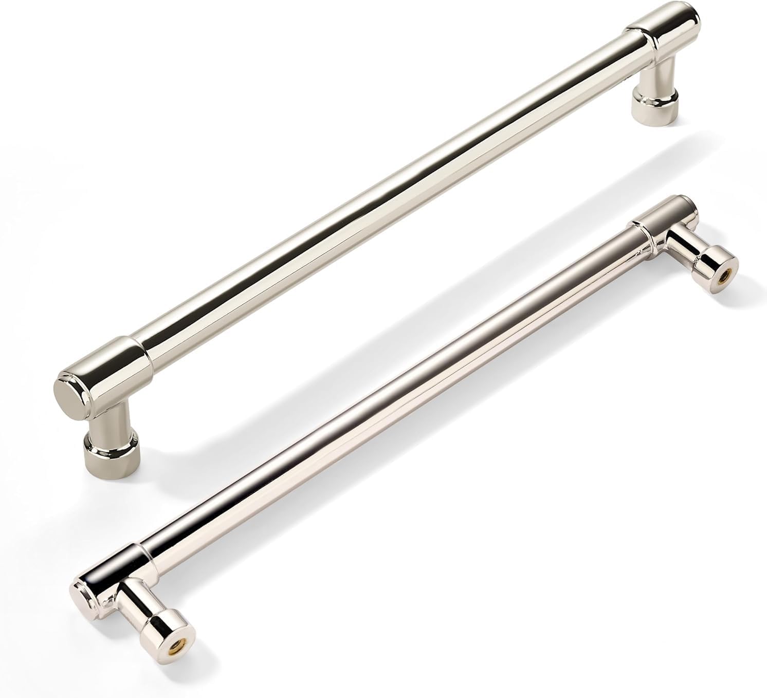 khtumeware 12 Inch Polished Nickel Appliance Pulls for Cabinets