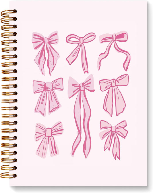 Preppy Pink Hardcover Notebook - Stylishly Organize Your Thoughts!