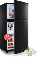 KRIB BLING Refrigerator with Freezer 3.5 Cu.Ft - Compact Top-Freezer