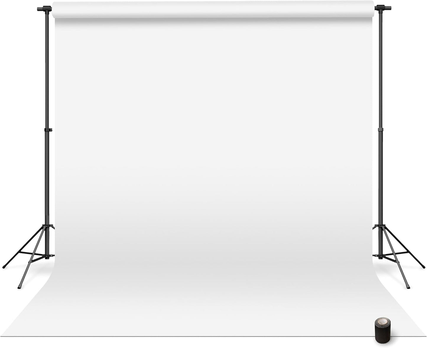Seamless Paper Backdrop for Photoshoot by Denny Mfg - Bright White