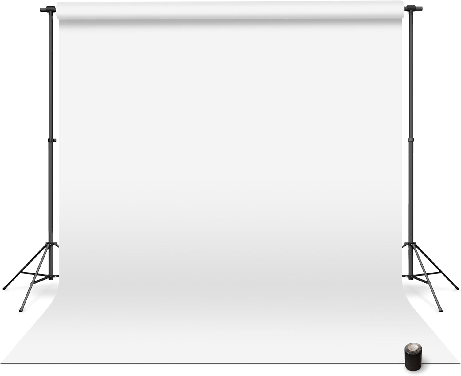 Seamless Paper Backdrop for Photoshoot by Denny Mfg - Bright White