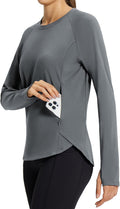 Women's Fleece Lined Thermal Top Long Sleeve - Slim Fit Active Wear
