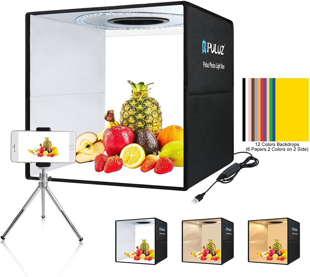 Photo Box 16x16 Quick Install Foldable Studio Kit for Pros