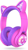 iClever Cat Ear Kids Headphones: Safe Volume, 50H Playtime