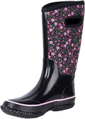 WTW Mid Calf Rain Boots for Women - Waterproof Insulated Neoprene Mud