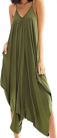 Double Chic Women's Jumpsuit with Pockets for Casual Style