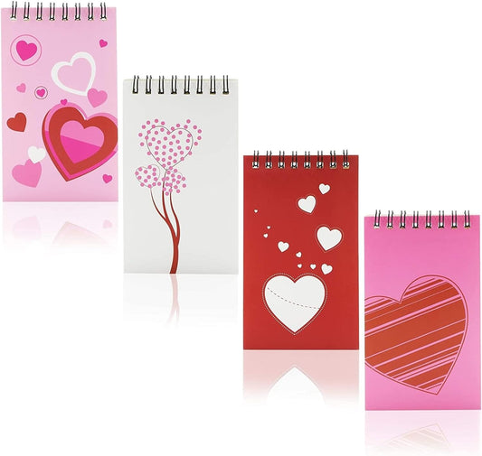 Bulk Valentine Mini Notebooks - 24 Pack