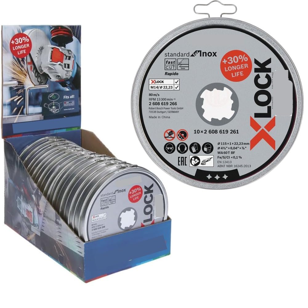 10-Pack Thin Metal Cutting Discs - X-Lock Compatible!