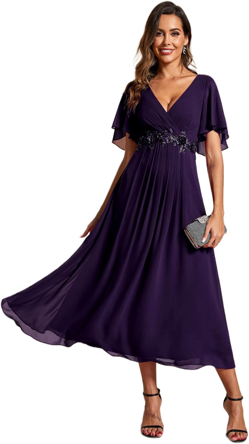 Flattering V-Neck Maxi Dress - Wedding Guest Favorite