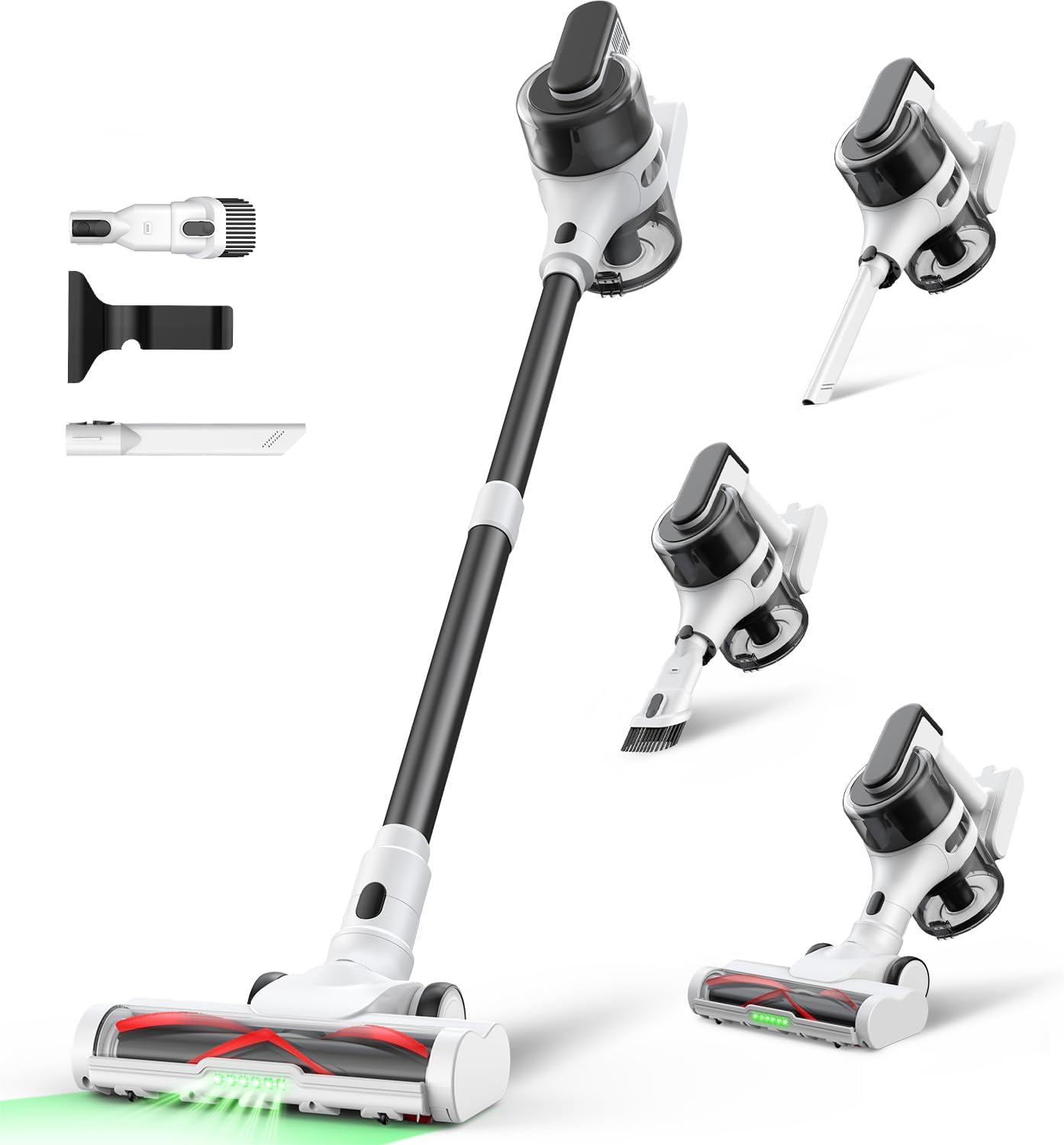 Cordless Stick Vacuum Cleaner with 55min Runtime for Home Use
