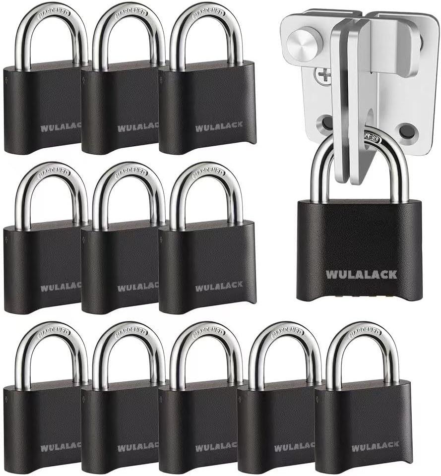 WULALACK Combination Lock Outdoor - 12 Pack Weatherproof