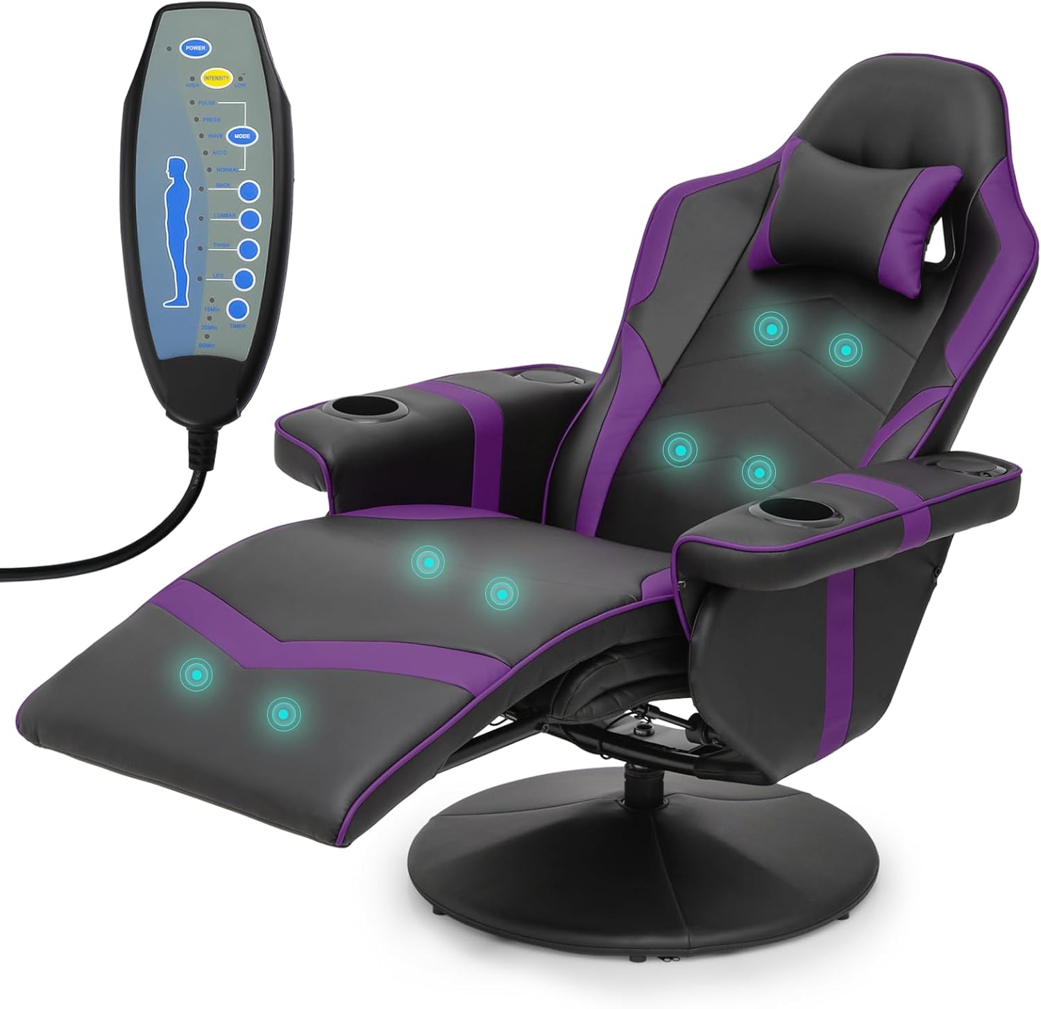 Athena Collection Massage Gaming Chair - Ultimate Comfort
