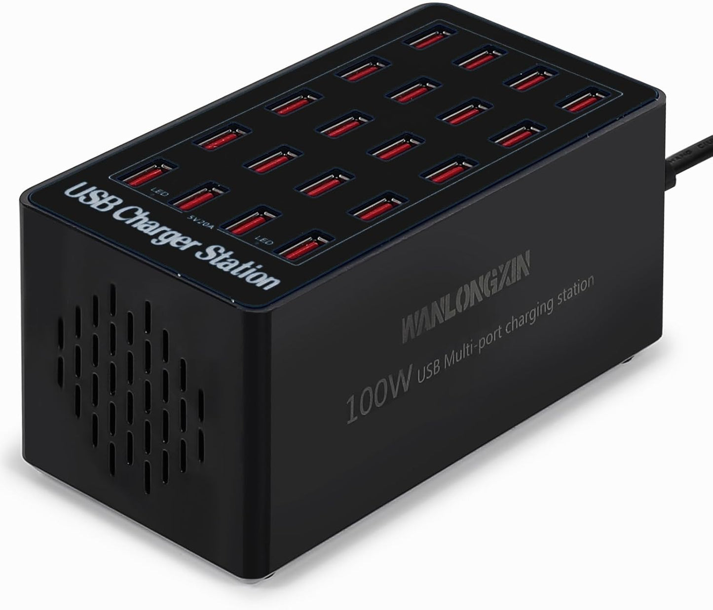 Power Up 20 Devices Fast! USB Charger Station