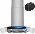 BRANO 36 in Island Range Hood - 900 CFM Powerful Ventilation