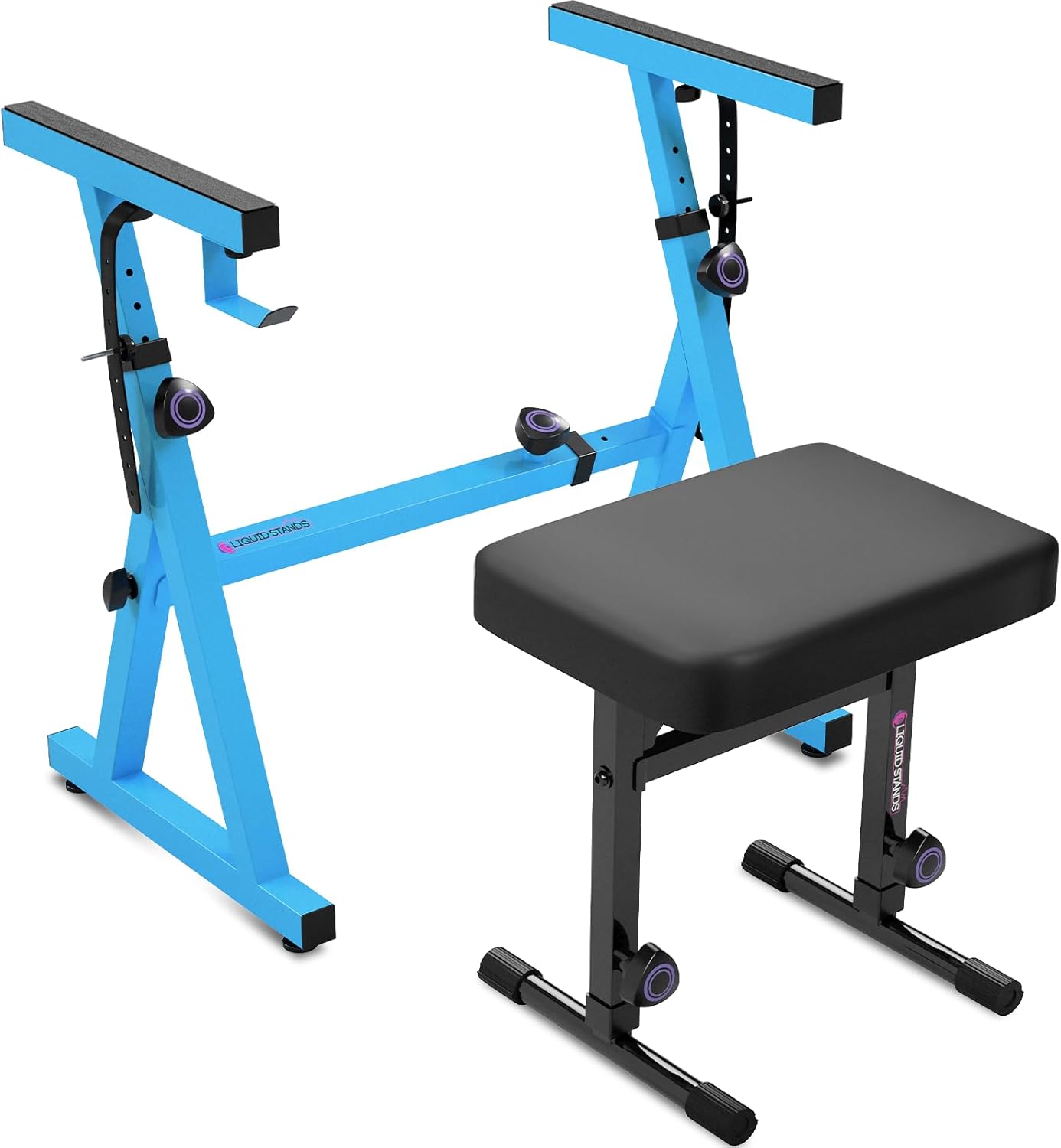 Portable Heavy Duty Digital Piano Stand & Bench Set for Musicians