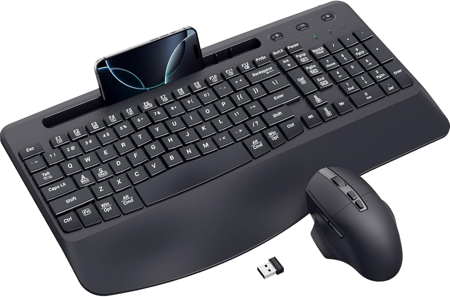 VEILZOR Ergonomic Wireless Keyboard & Mouse Set