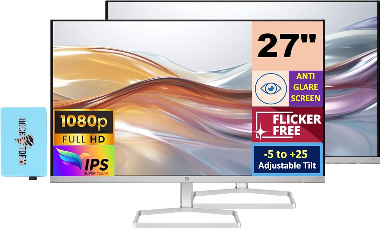 HP Series 5 27 Inch FHD Monitor with Adjustable Tilt Feature
