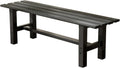 47 in Aluminum Outdoor Weatherproof Bench Backless - Lightweight