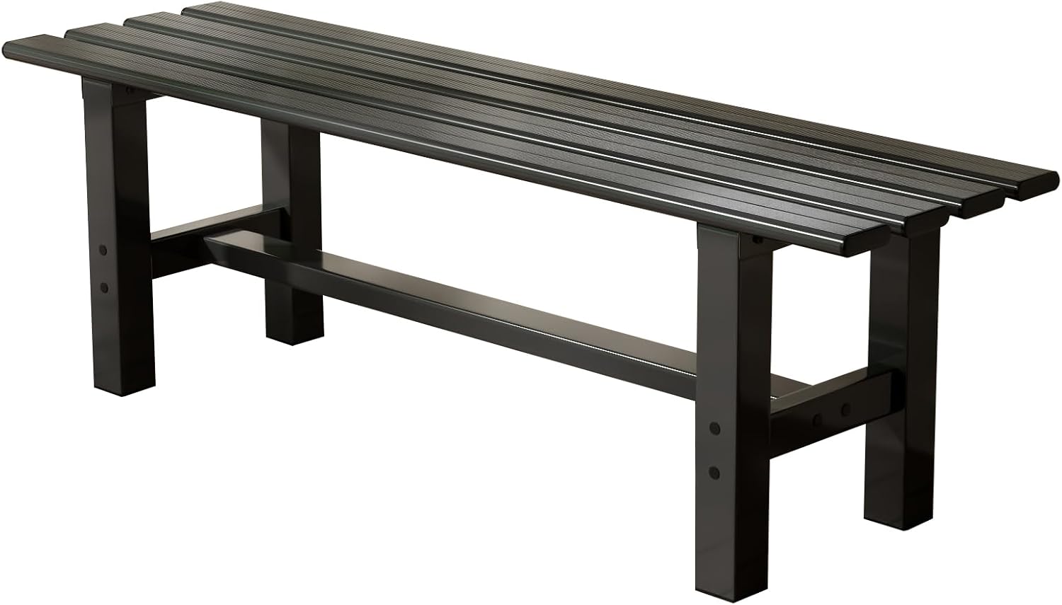 Durable 47in Aluminum Outdoor Weatherproof Backless Bench