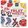 Organic Fruit Twist Snacks Variety Pack 24 Count - Portable Organic