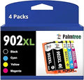 Palmtree Remanufactured 902XL 4-Pack Ink Cartridges - High Yield