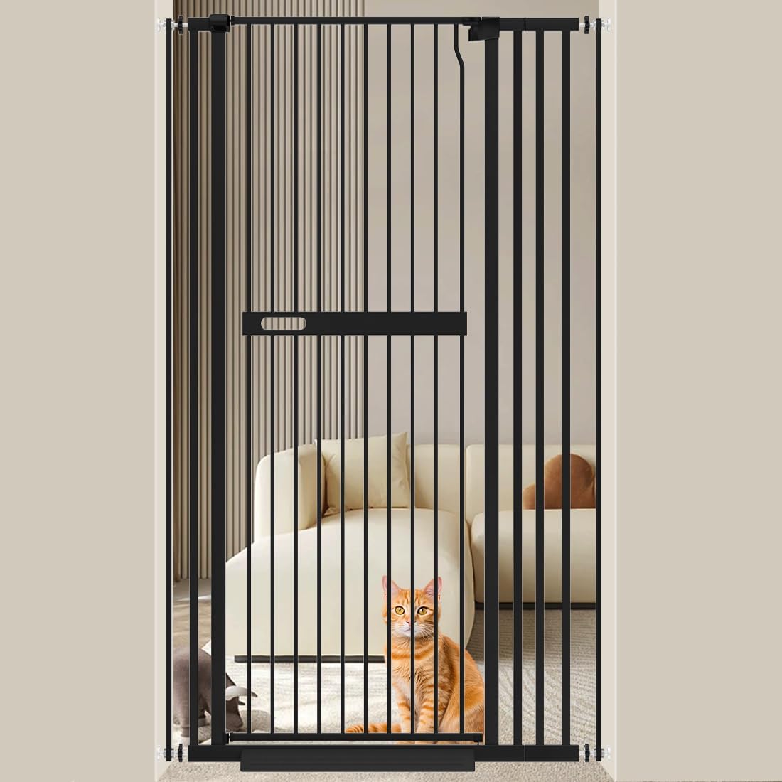 WAOWAO 71in Extra Tall Cat Pet Gate for Safety and Style
