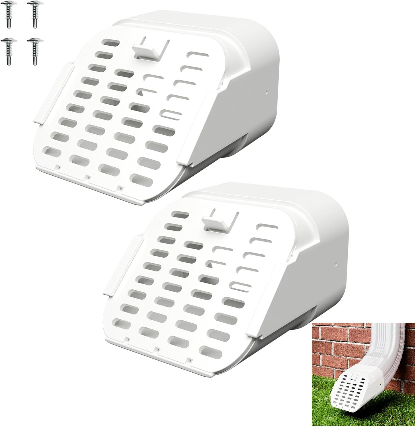 2-Pack Gutter Downspout Rodents Guard for Home Protection