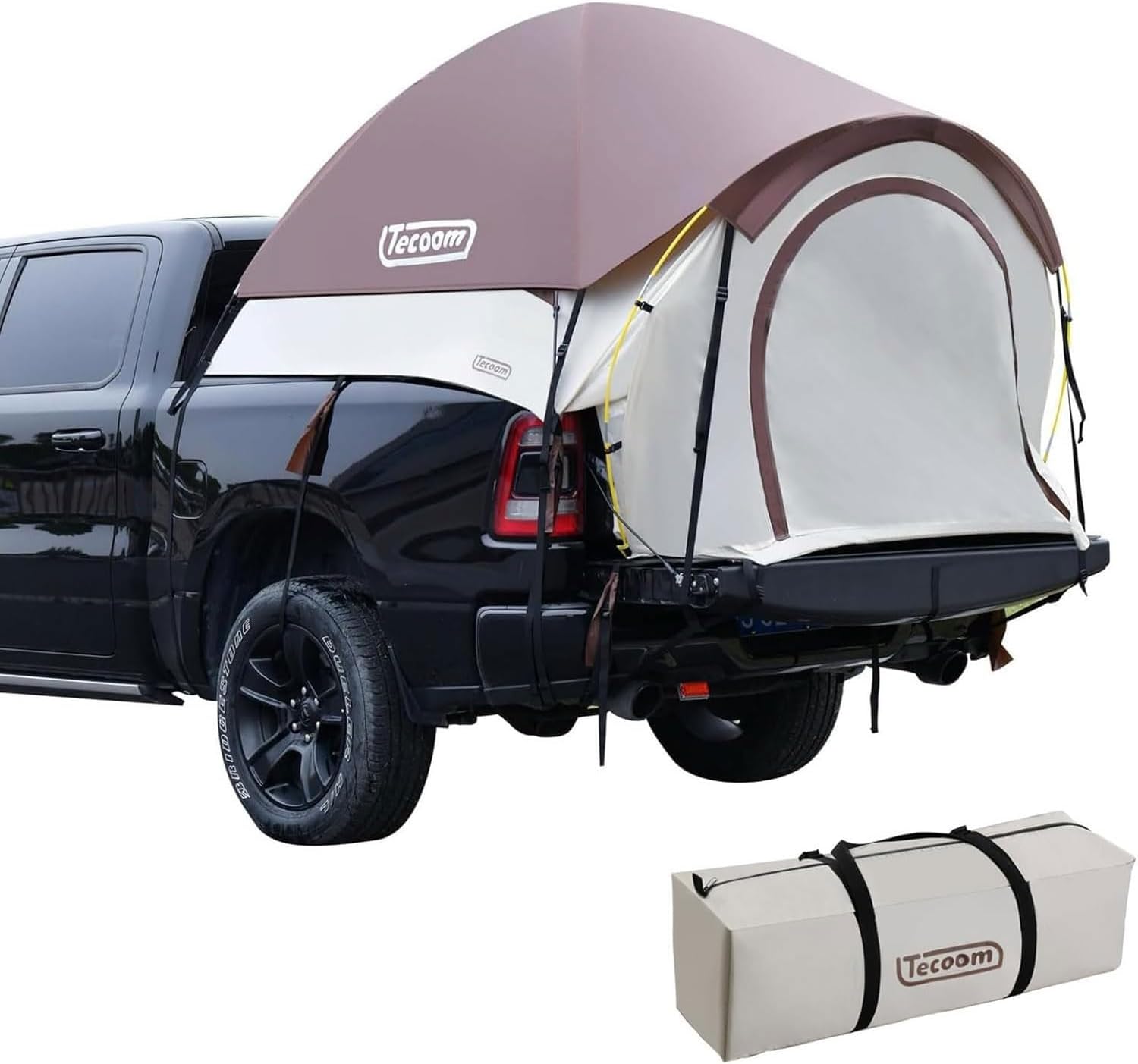 2025 Upgraded Tecoom Truck Tent | Waterproof PU3000mm | Portable 2-3 Person Camping Haven
