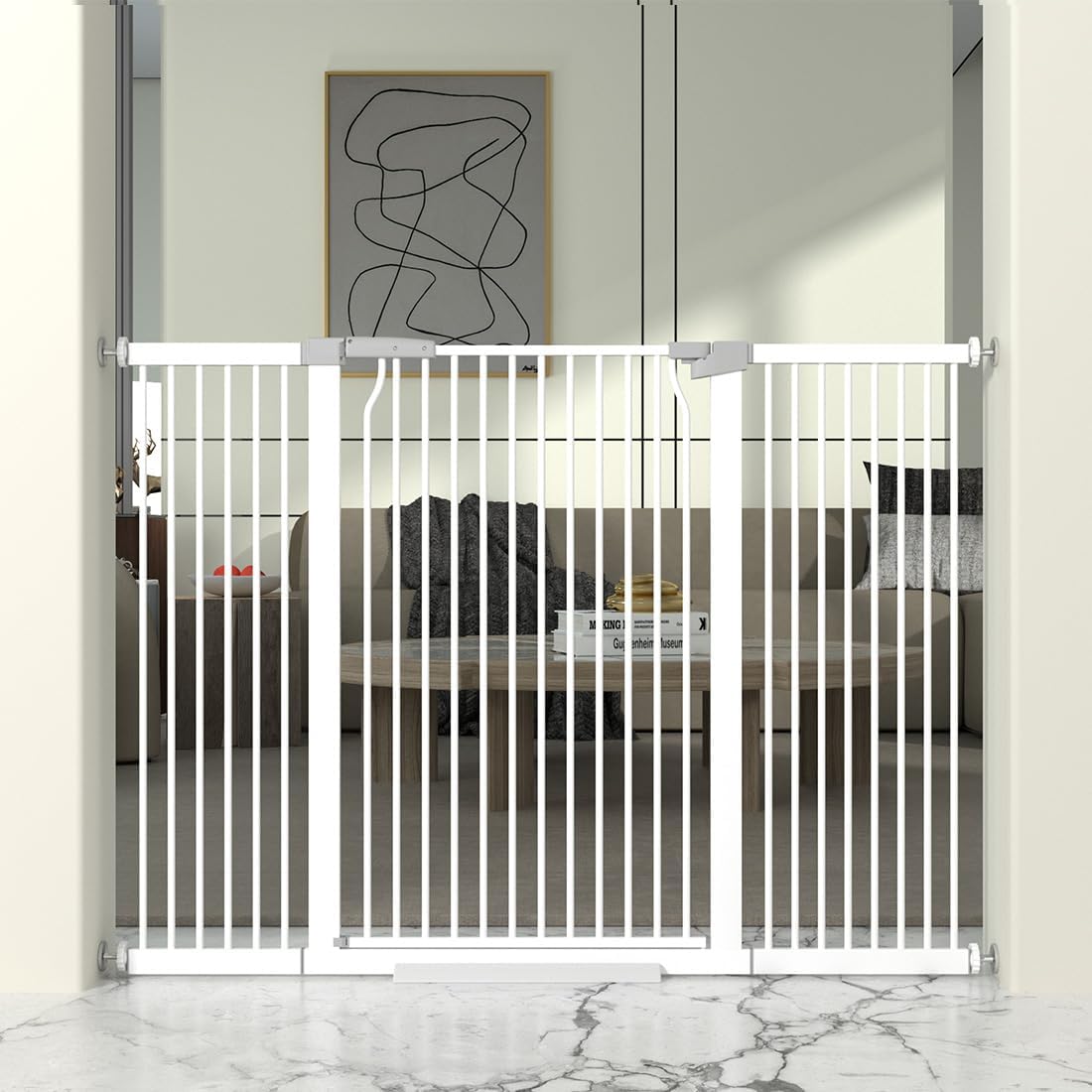 41 Inch Extra Tall Cat Gate for Doorway - Safe and Secure