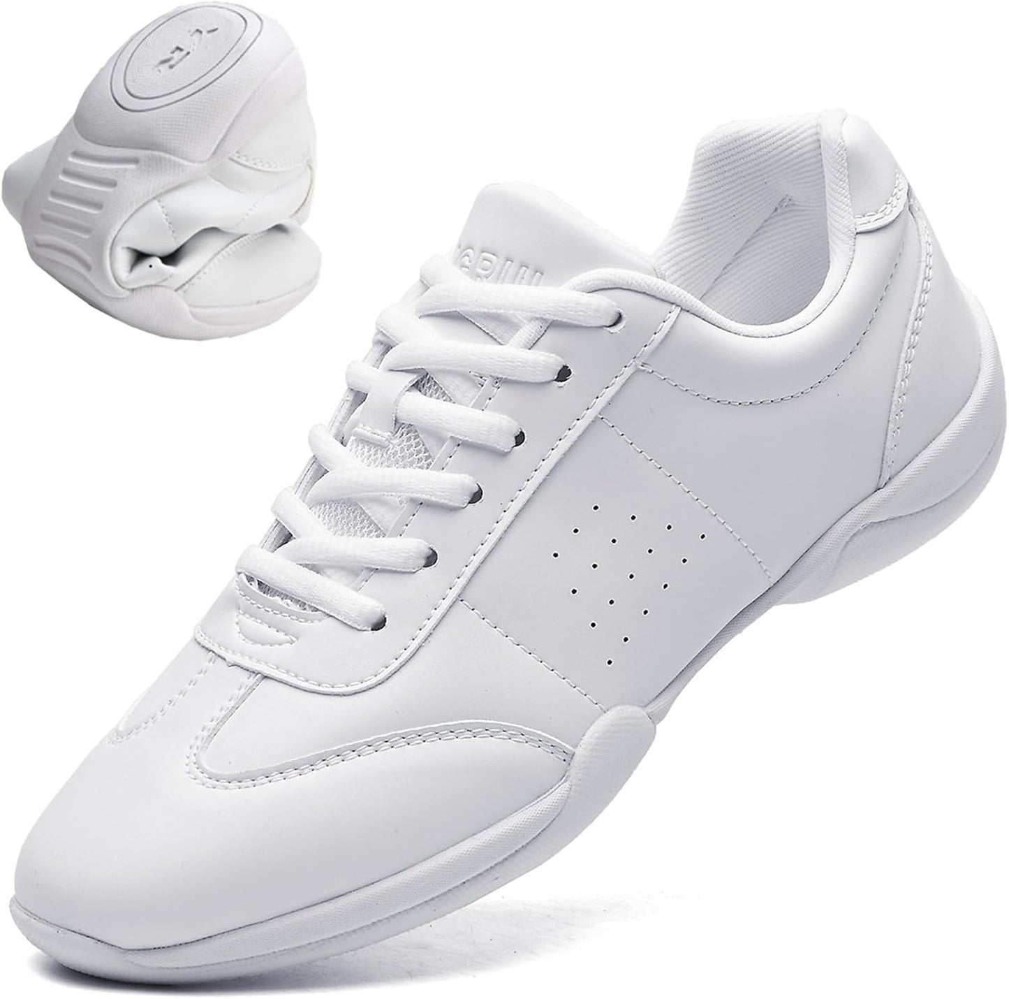 DADAWEN Cheerleading Shoes for Adults and Youth - Lightweight Comfort