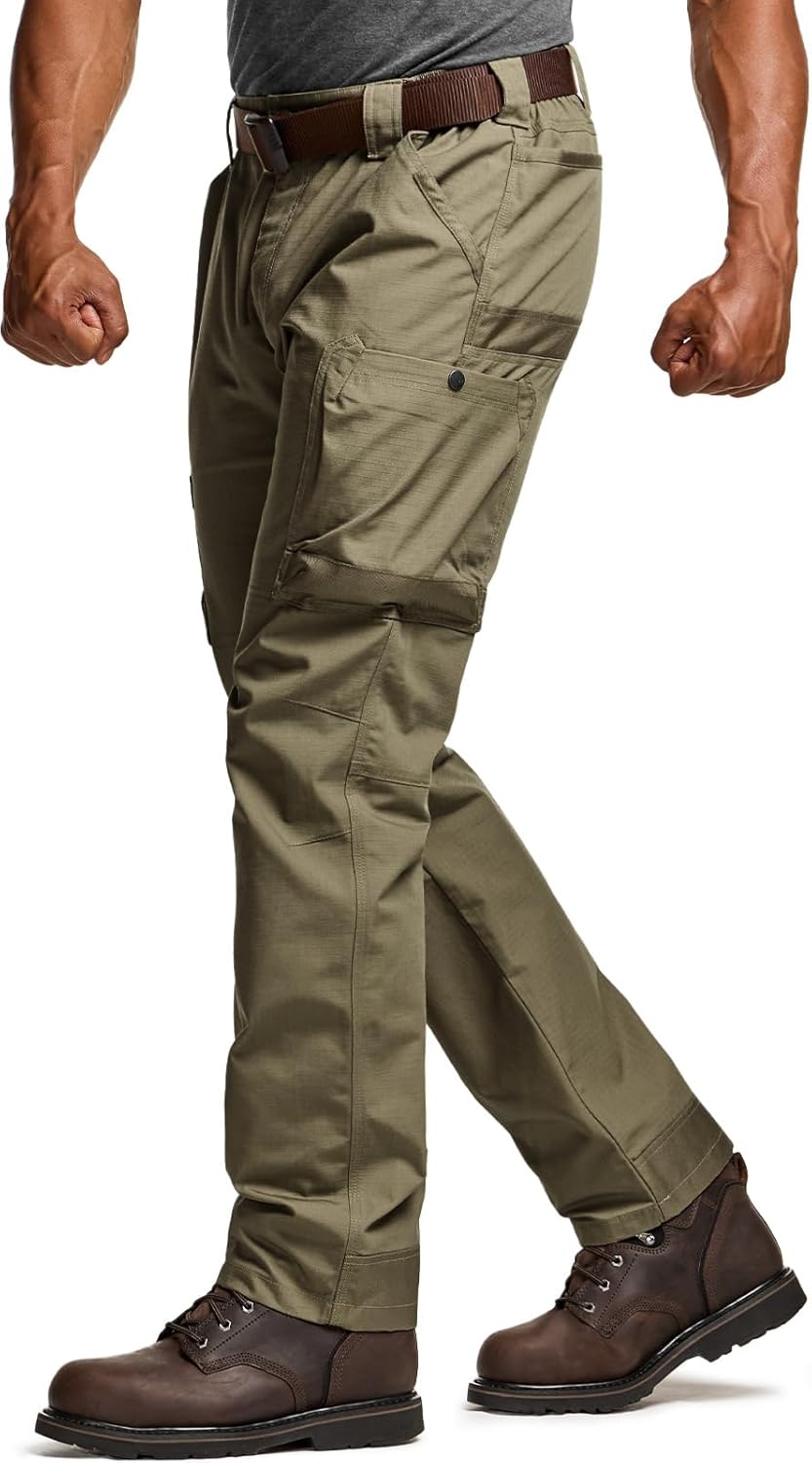 CQR Men's Quick Dry Work Pants for Tactical Outdoor Activities
