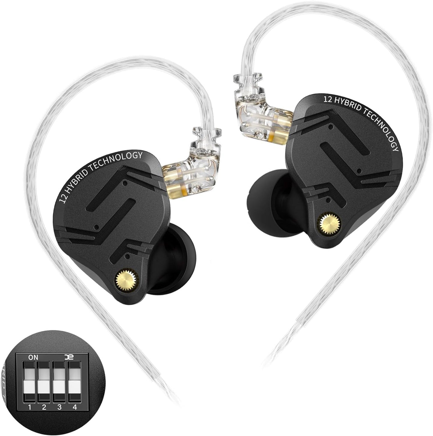 KZ ZS12 PRO X Wired Earbuds for Gaming with Tuning Switch