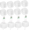 Magnetic Cable Clips 12 Pack Cord Organizer - Neat Desk & Nightstand
