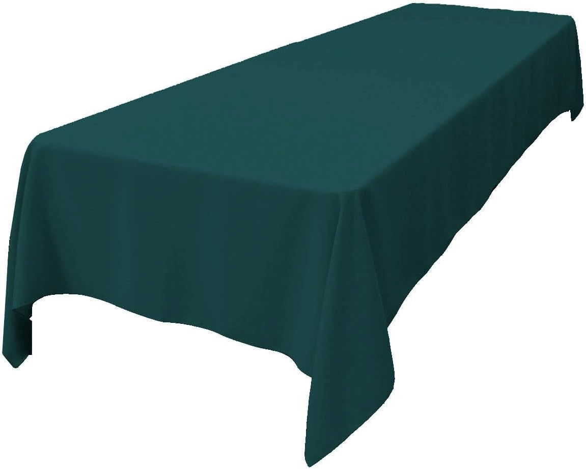 LA Linen Polyester Poplin Tablecloth 60x144 for Events and Dining
