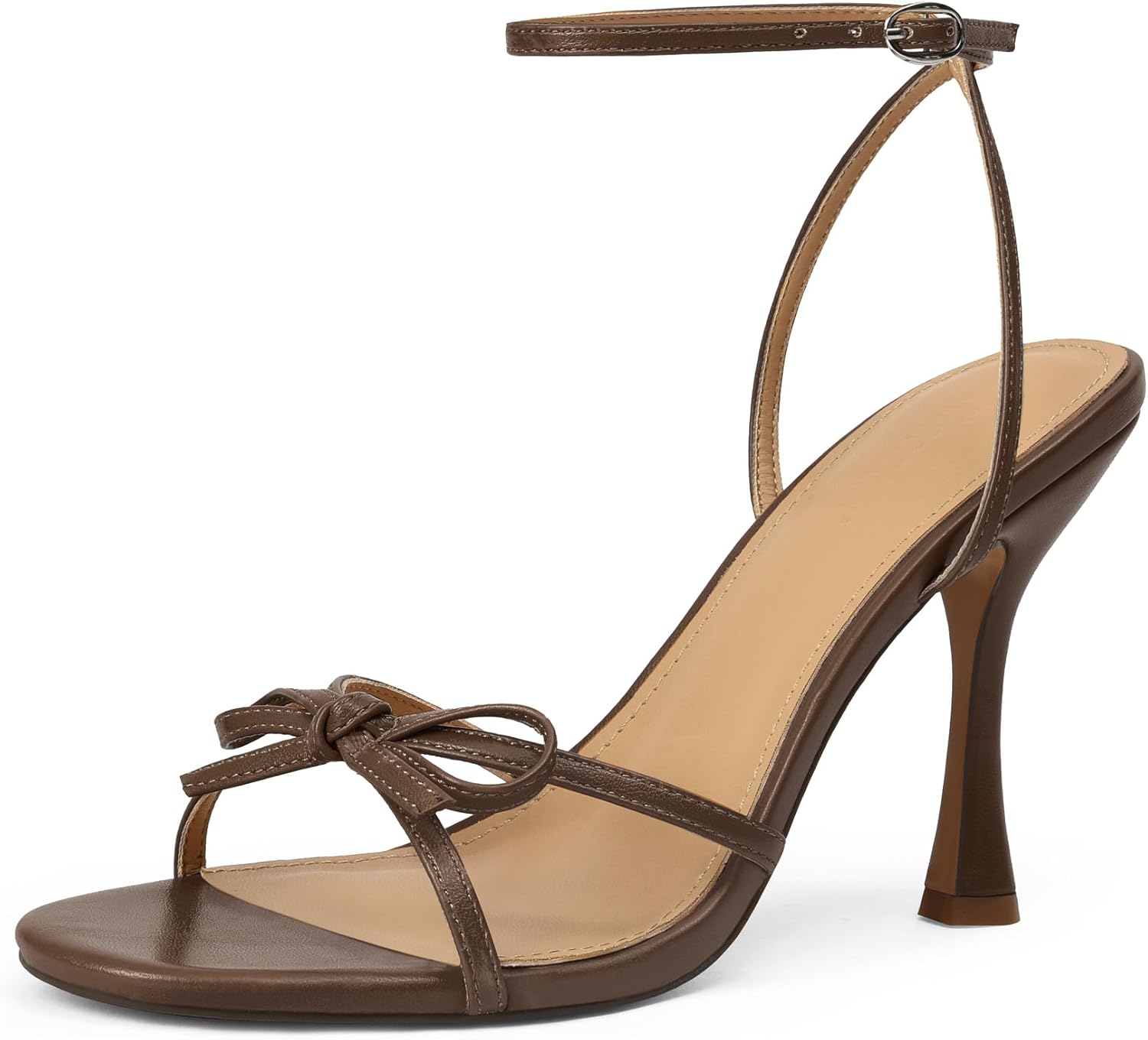 iiimmu Women's Bow Heels 4 IN Stiletto Sandals for Summer