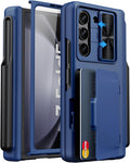 Samsung Galaxy Z Fold 5 Case with S Pen Holder & Wallet - Durable
