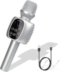 Wireless Bluetooth Karaoke Microphone Speaker for Adults Kids - Stereo