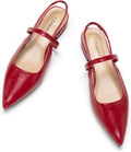 Womens Slingback Flats & Heels Pointed Toe - Leather Comfort