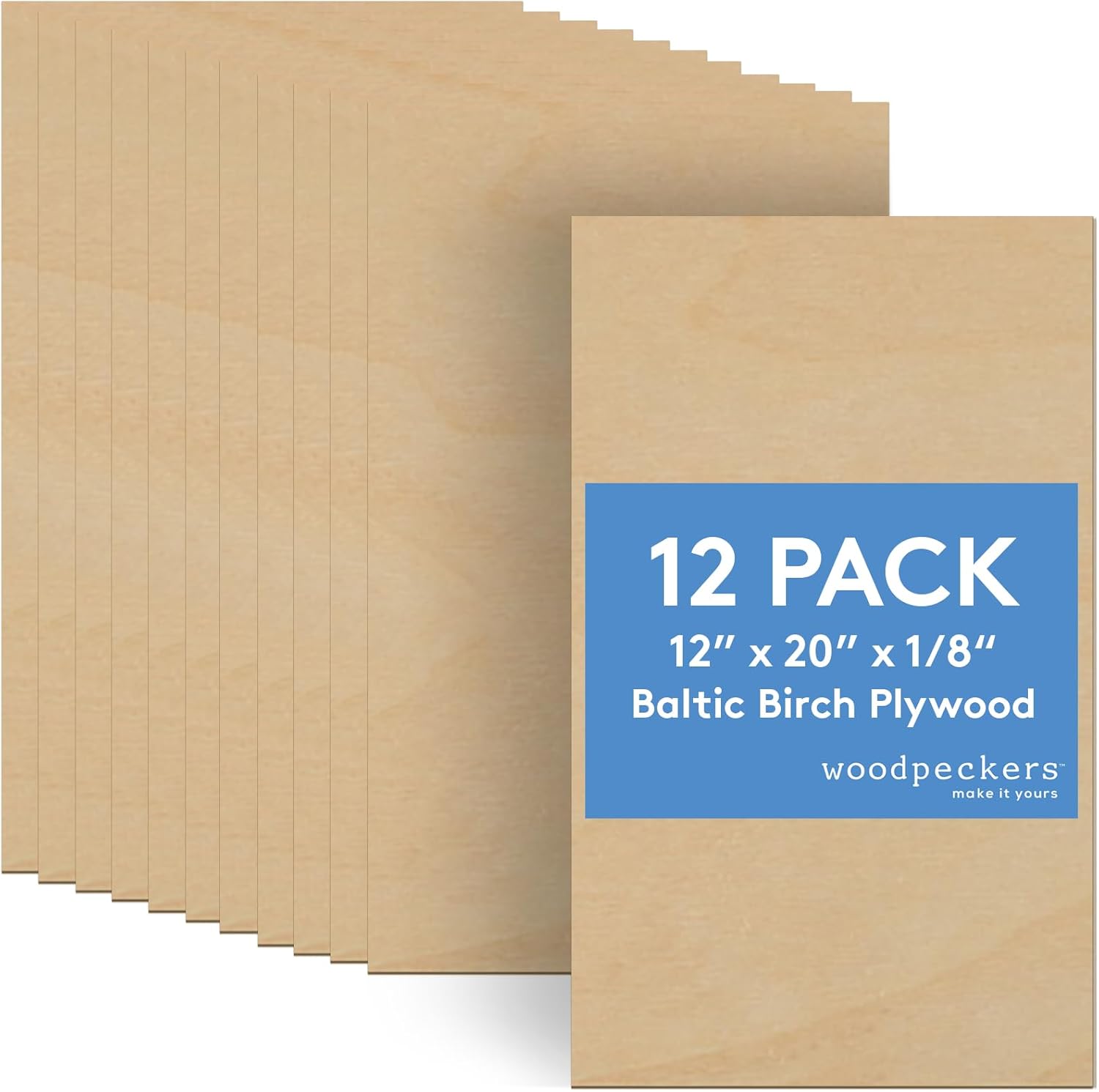 3 mm Baltic Birch Plywood Sheets for Crafting and Woodworking