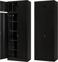 Metal Storage Cabinet 87.6 in Tall Locking Cabinet - Extra Storage