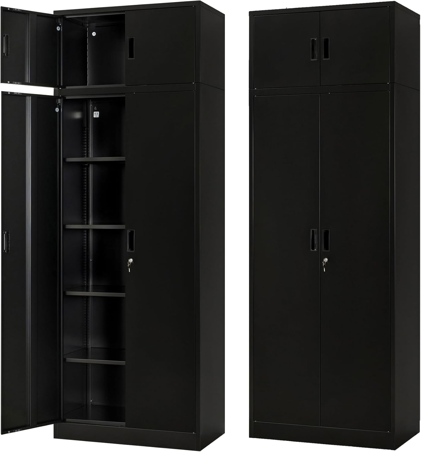 BESFUR Metal Storage Cabinet: Tall Locking Storage Solution
