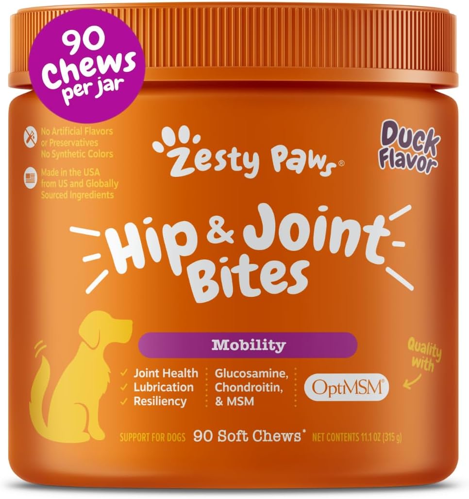 Zesty Paws Hip and Joint Supplement for Dogs - Mobility Bites
