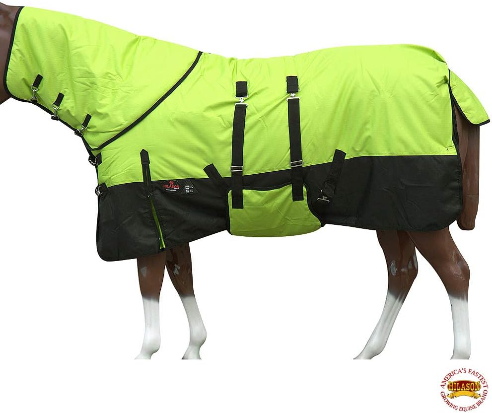 HILASON 1200D Waterproof Winter Horse Turnout Blanket 70 in
