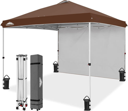 EAGLE PEAK Pop Up Canopy Tent with Sidewall for Outdoor Events
