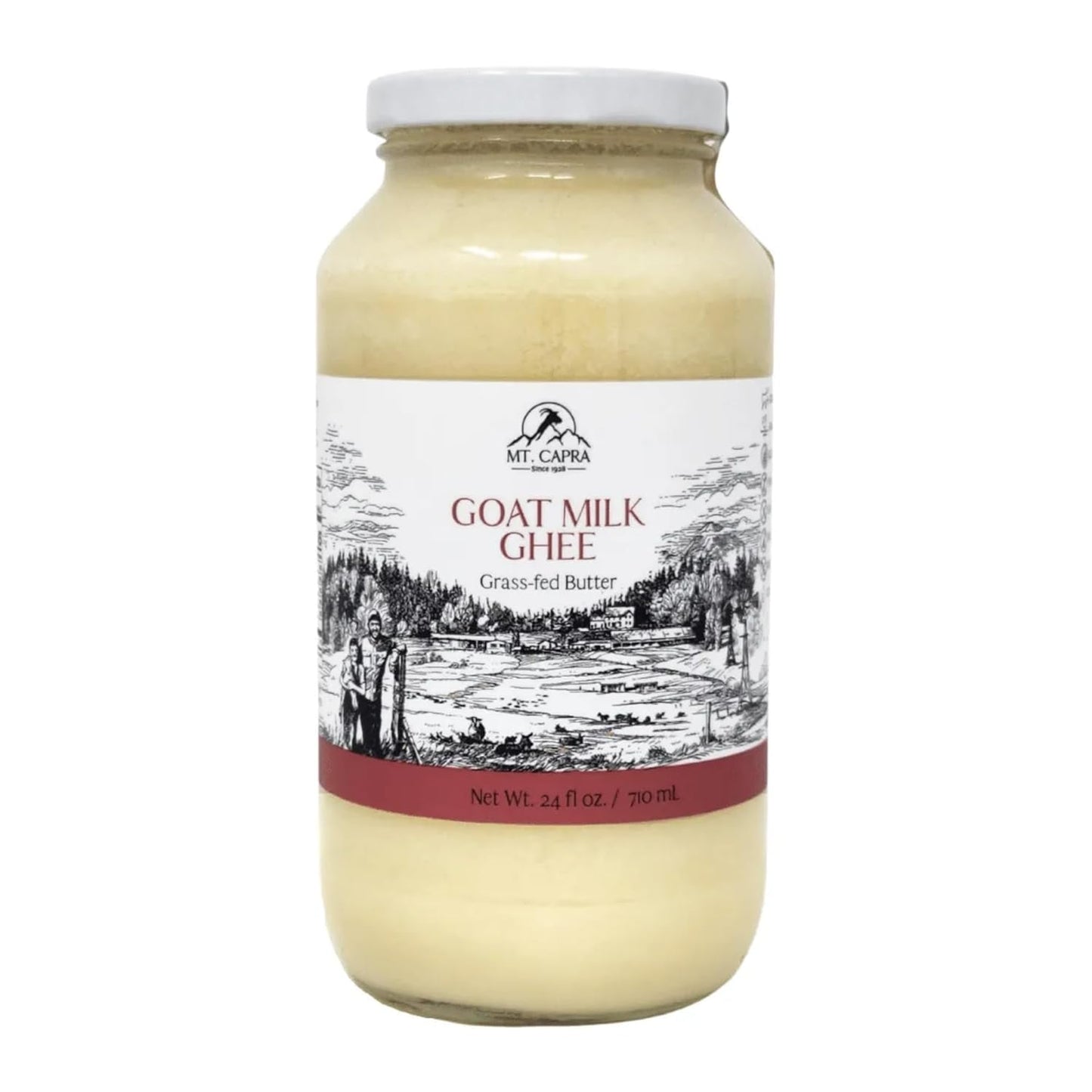 Mt. Capra Goat Milk Ghee - Grass-Fed Clarified Butter for Diets